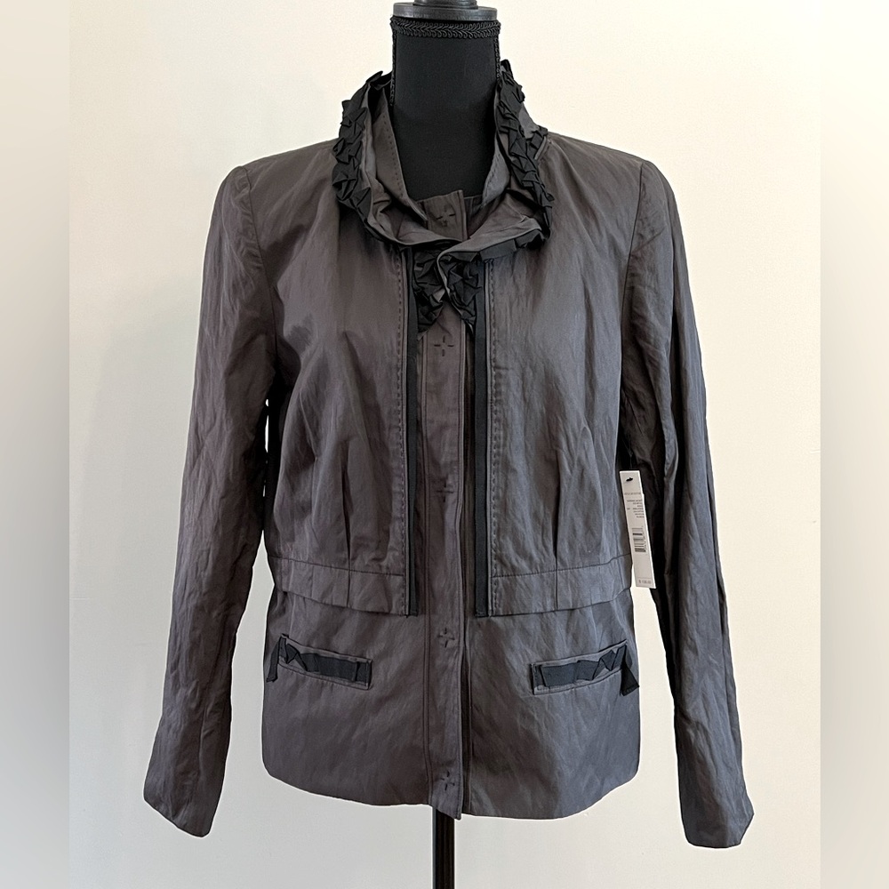 Cute! T Tahari jacket with grosgrain trim!